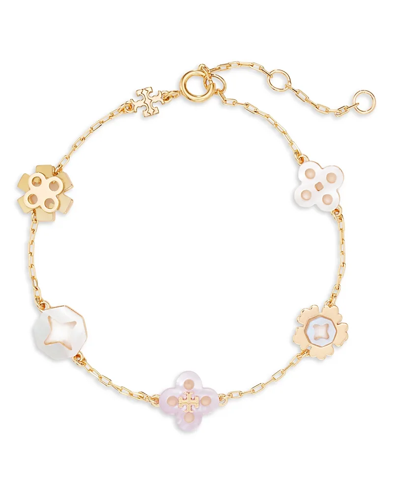 Forget Me Not Mother of Pearl Flex Bracelet