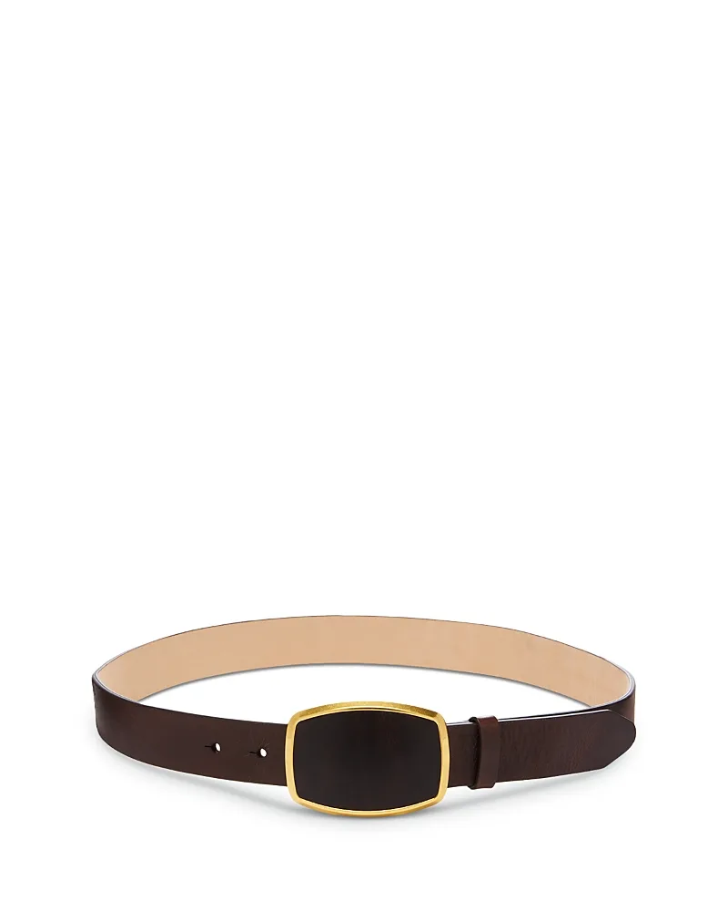 Wyatt Inlay Buckle Leather Belt by rag & bone