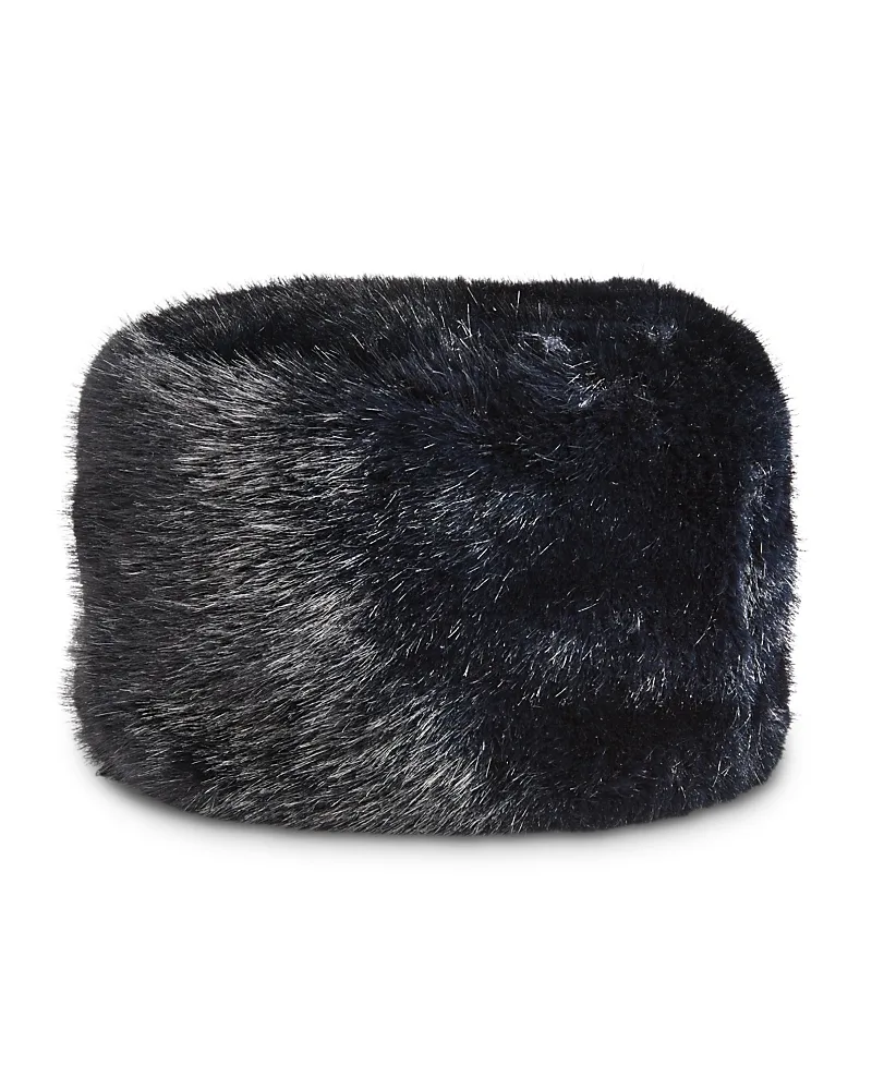 Faux Fur Pillbox Hat by AQUA