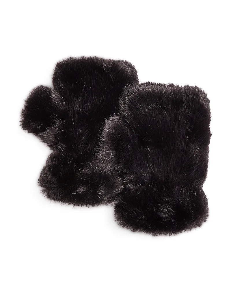Faux Fur Fingerless Gloves by AQUA