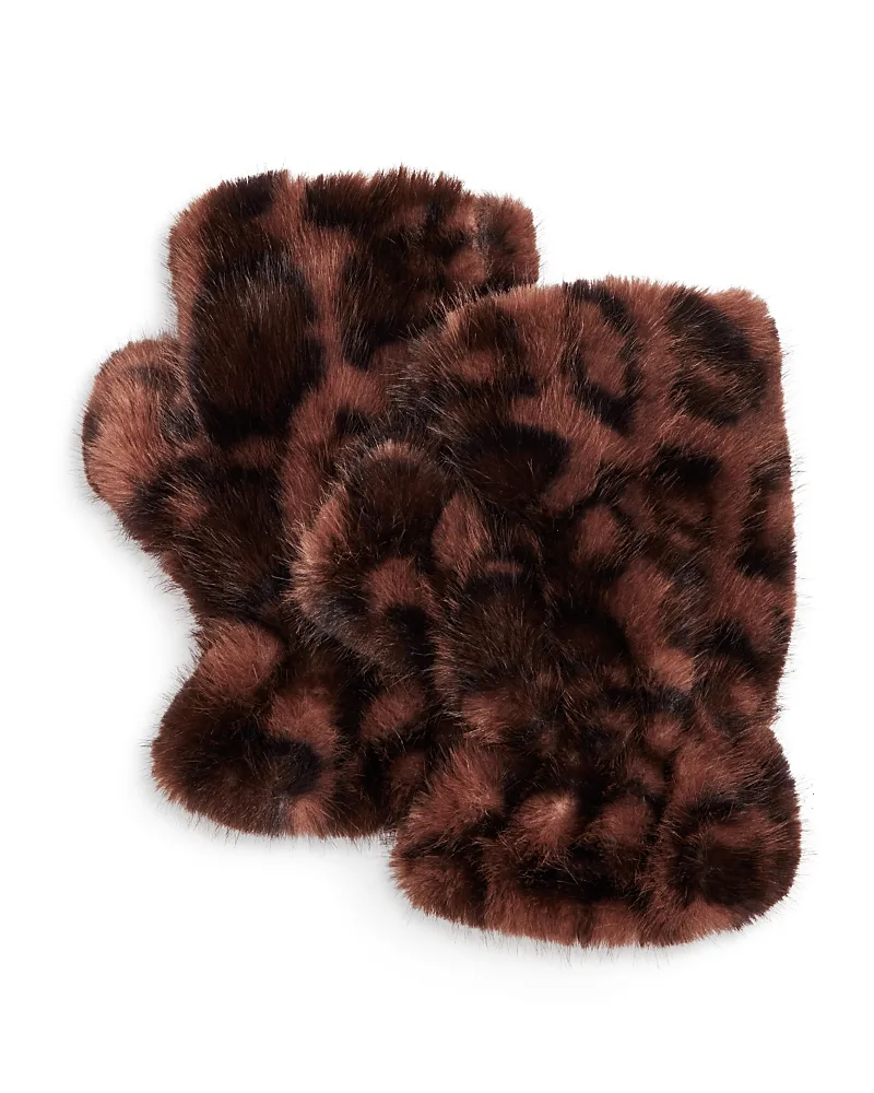 Faux Fur Fingerless Gloves