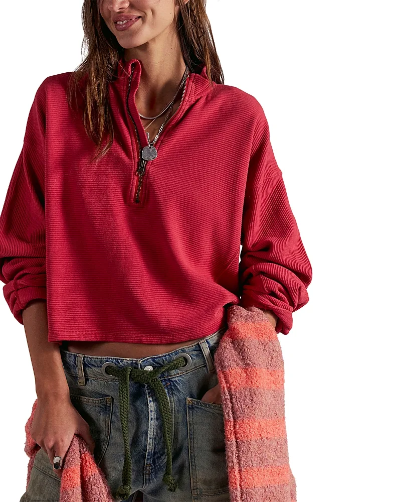Celeste Quarter Zip Sweatshirt by Free People