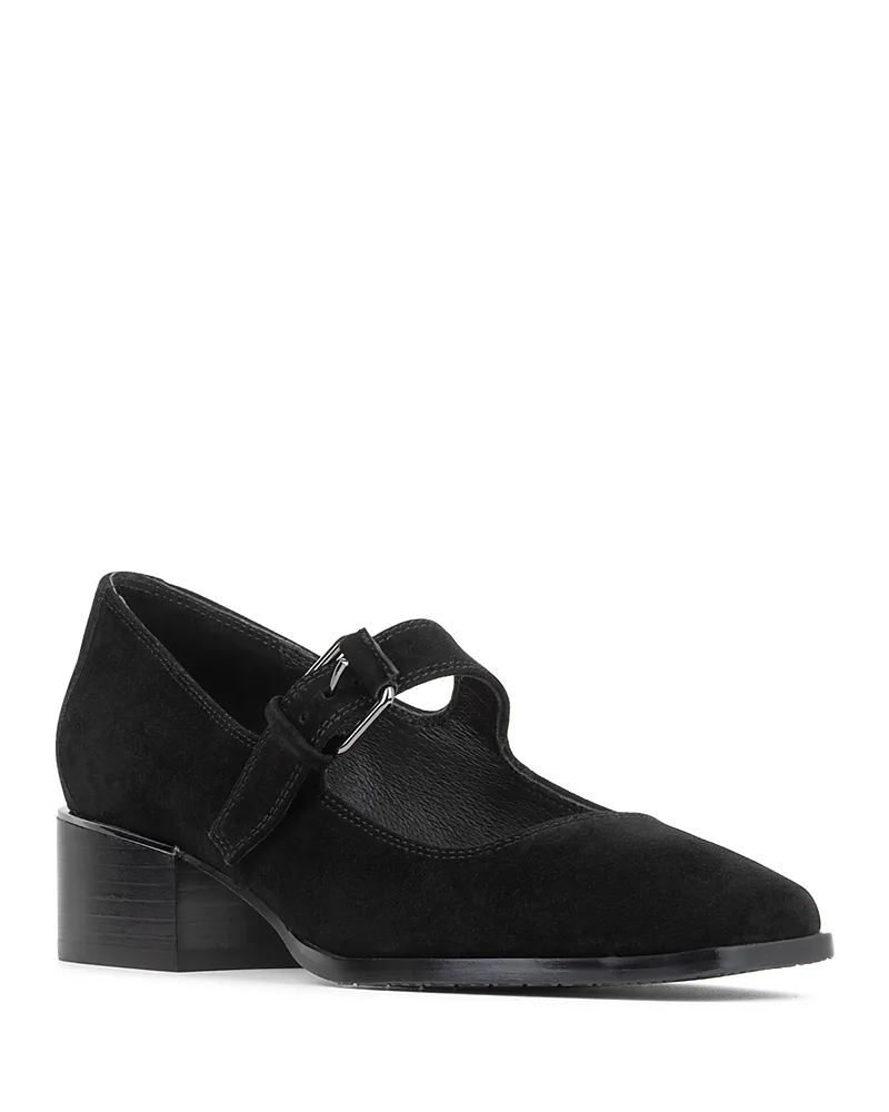 Amiya Suede Mary Jane Pumps by Donald Pliner