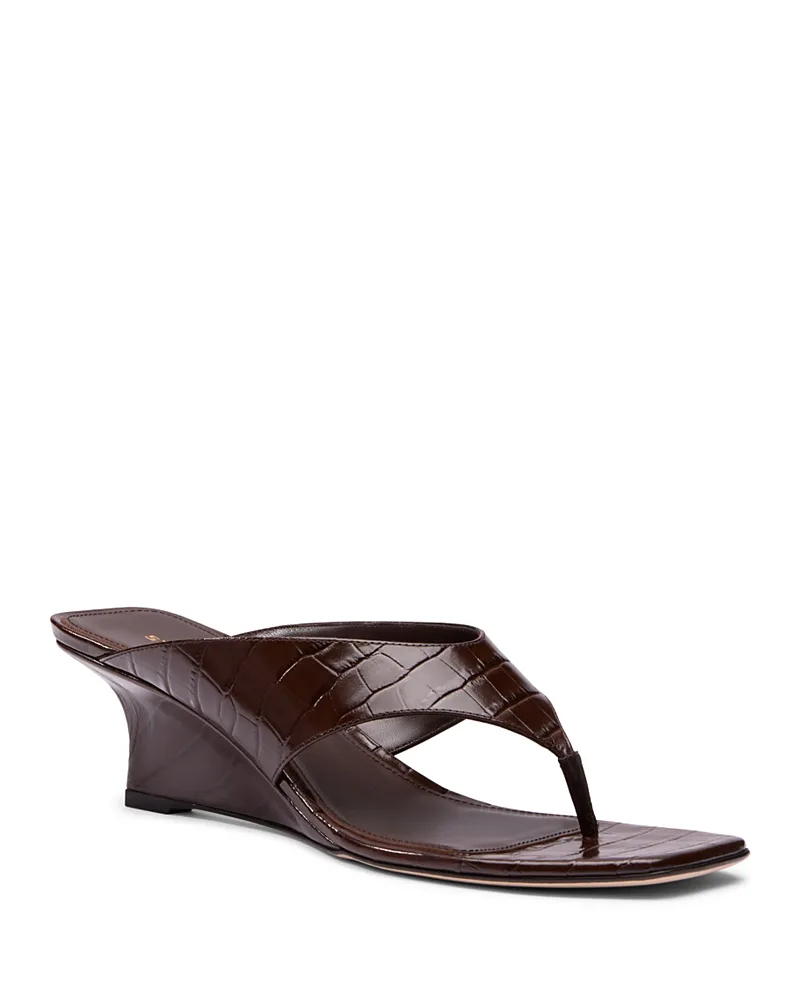 Vinnie Thong Wedge Sandals by Stuart Weitzman