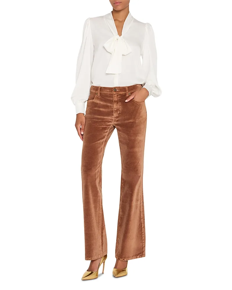 Selena Tie Neck Silk-Blend Blouse by Kobi Halperin