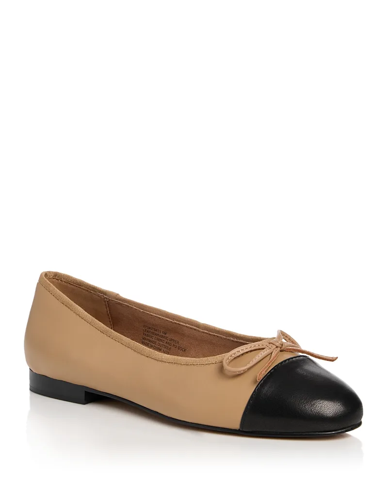Kit Bow Cap Toe Ballet Flats by Steve Madden