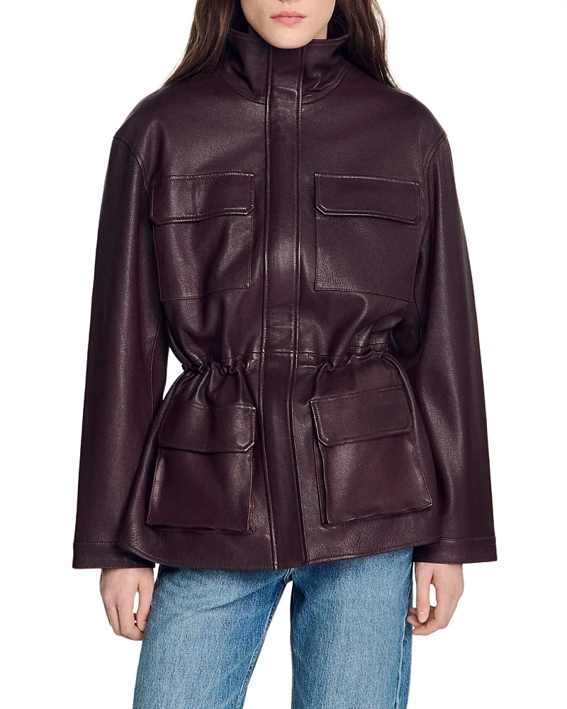 John Oversized Leather Jacket