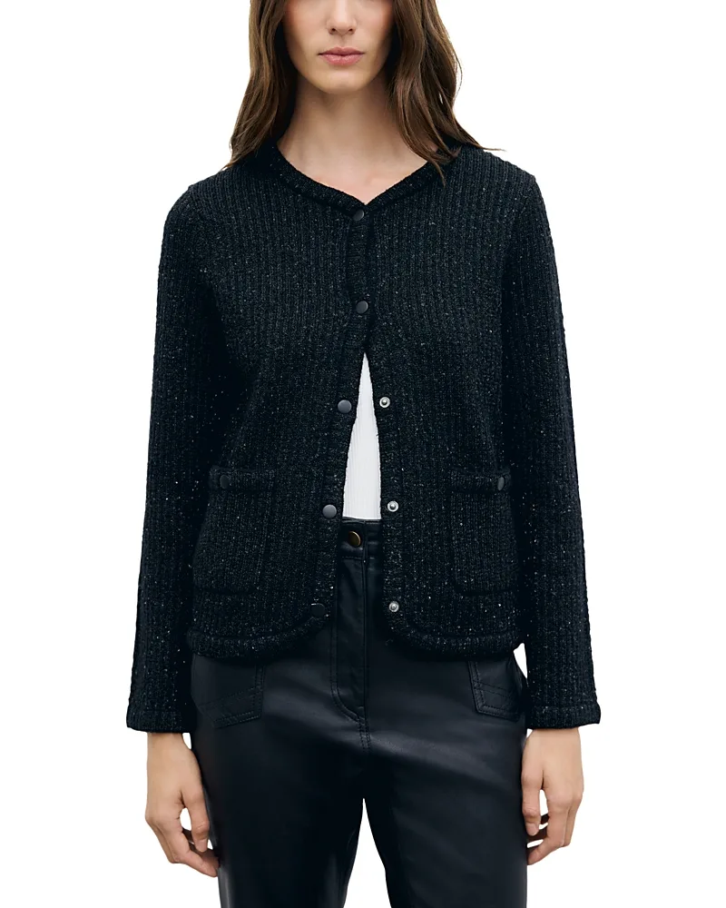 Roda Patch Pocket Cardigan Sweater by Gerard Darel