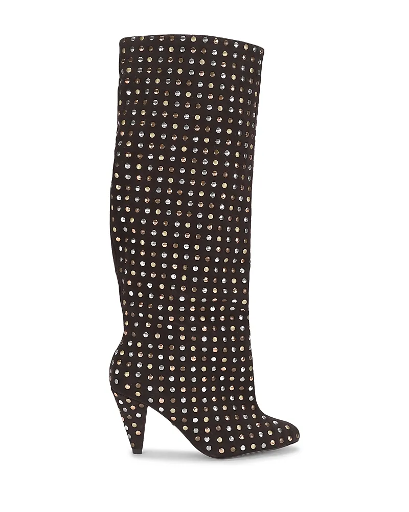 Lambeth Studded Suede Knee High Boots by Kurt Geiger