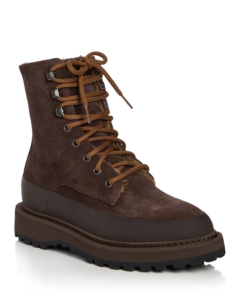 Dolomite Shearling Lined Combat Boots by Le Monde Beryl