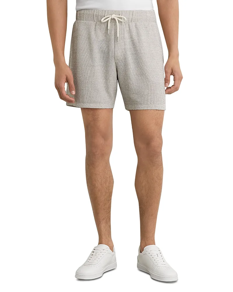 Lowden Textured Drawstring 7 Shorts by Reiss