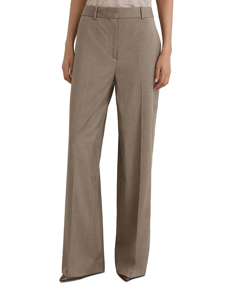 Adie Wool Blend Wide Leg Pants by Reiss