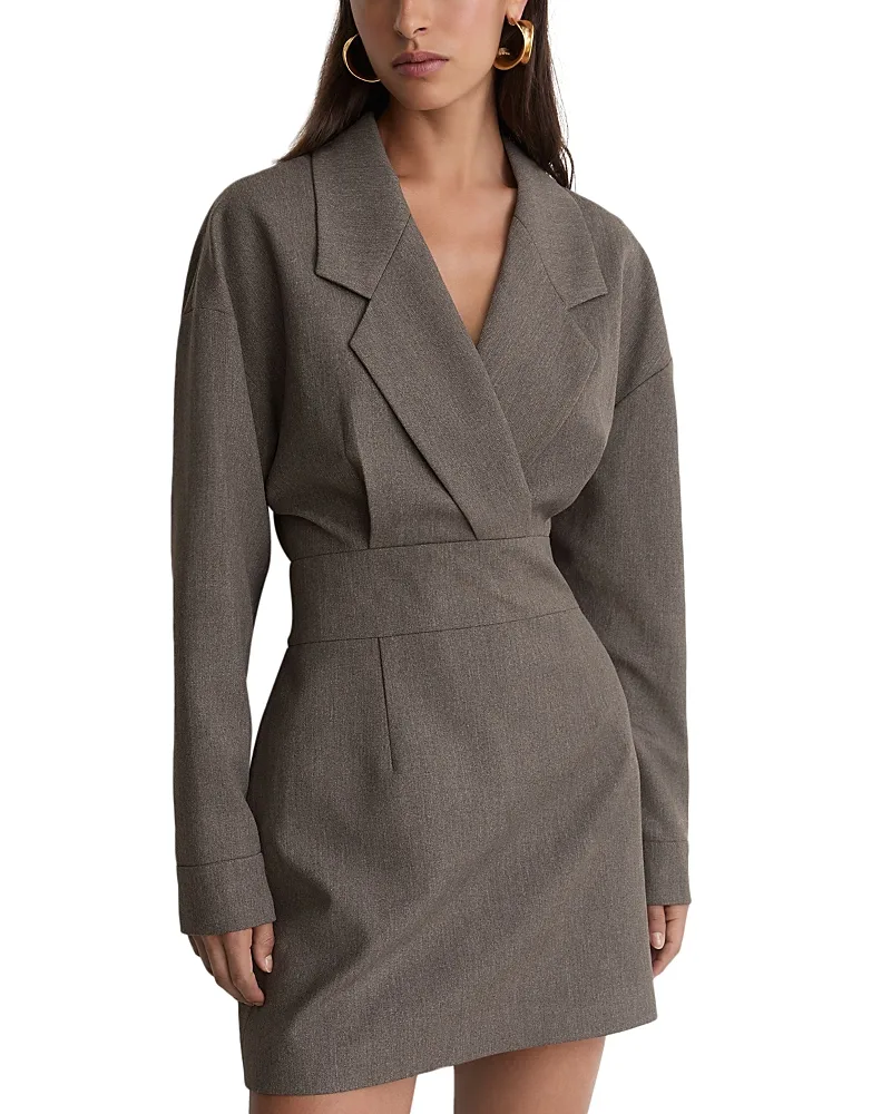 Juno Suiting Mini Dress by Reiss