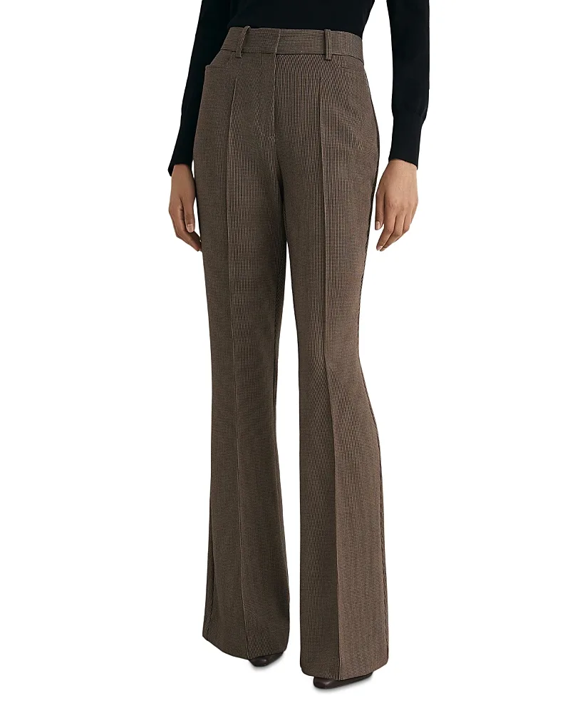 Gabi Pintuck Flare Pants by Reiss