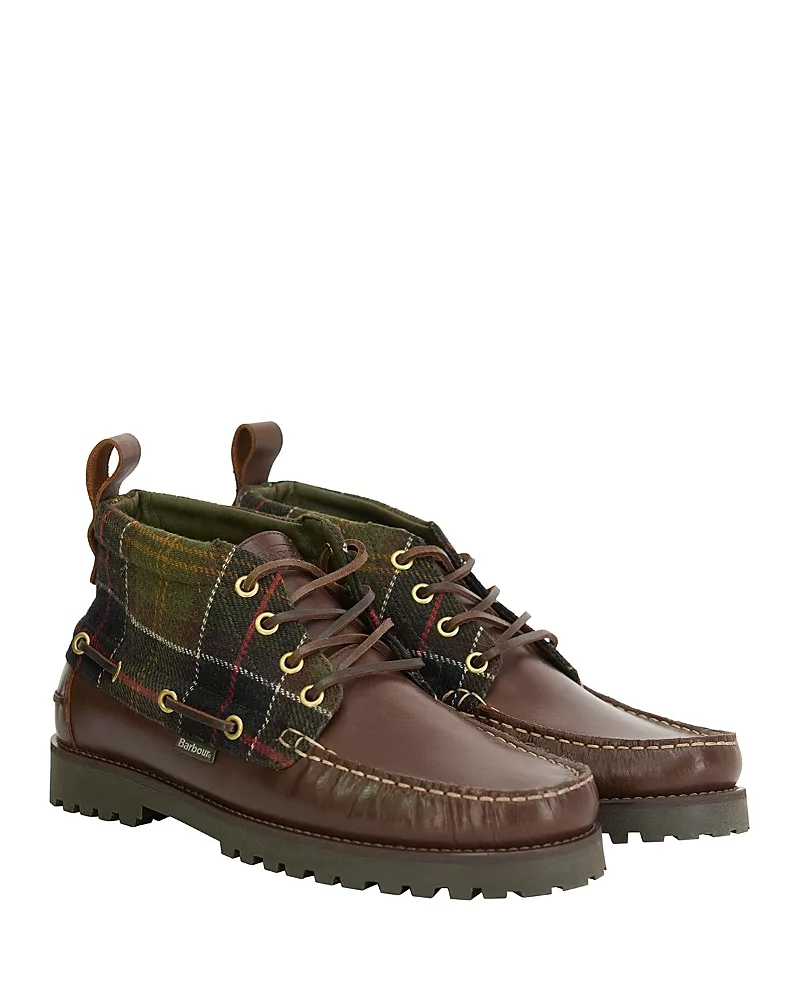 Harle Tartan Mid Leather Chukka Boots