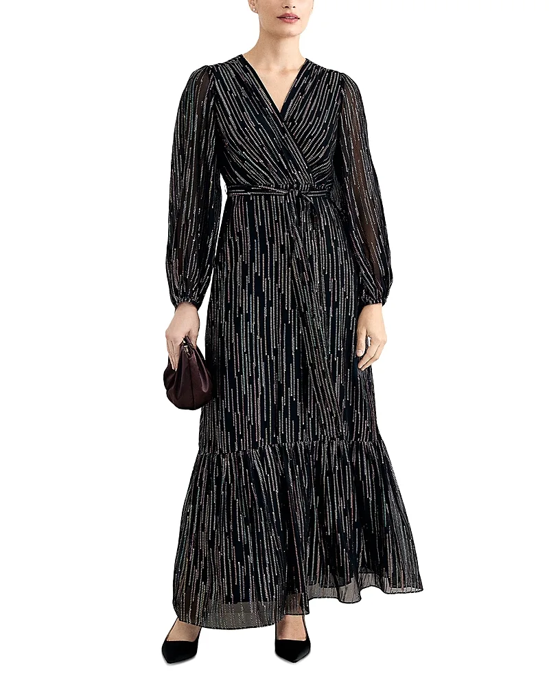 Caroline Metallic Maxi Dress by Phase Eight