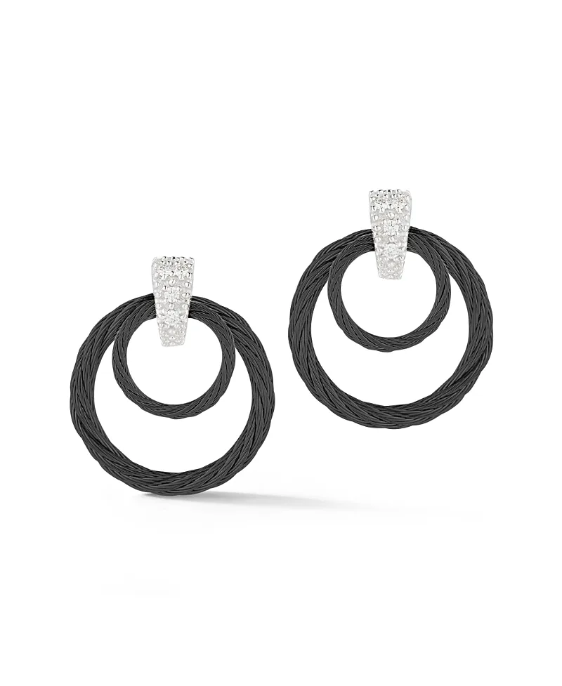 Noir Droplet Earrings by Alor