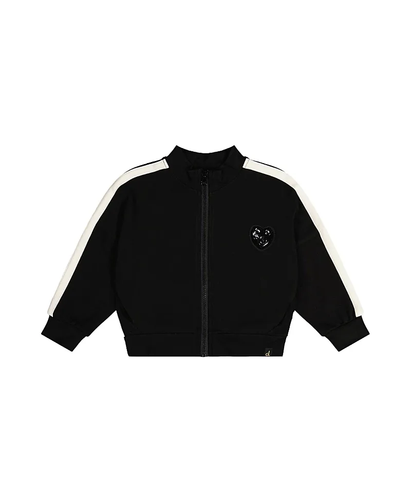 Milano Stripe Sleeve Sequin Heart Jacket by Deux Par Deux