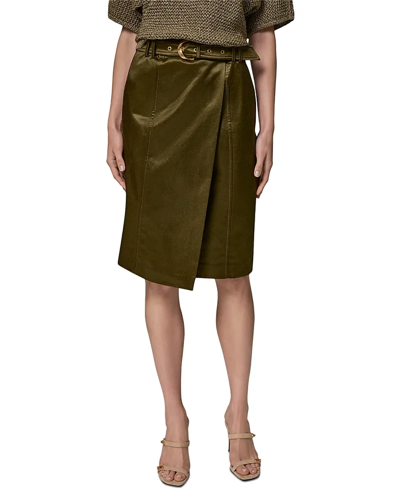 Belted Wrap Skirt by Donna Karan New York