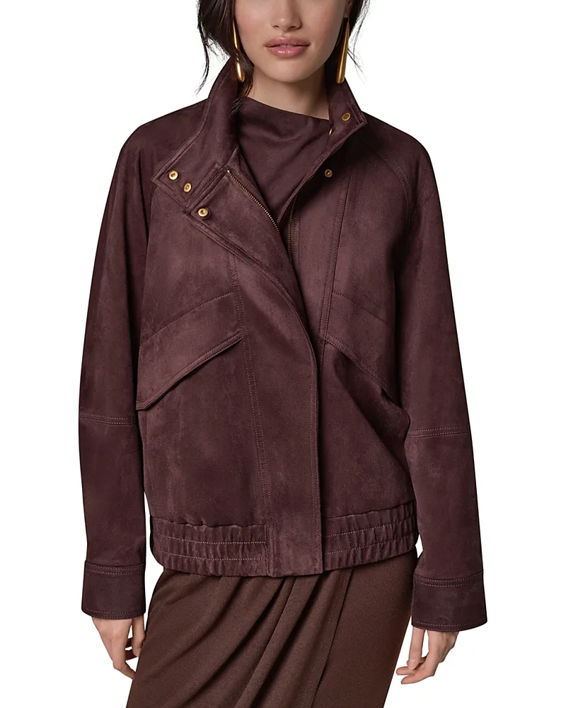Faux Suede Jacket by Donna Karan New York