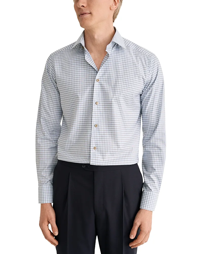 Slim Fit Cotton Tencel Lyocell Shirt by Eton