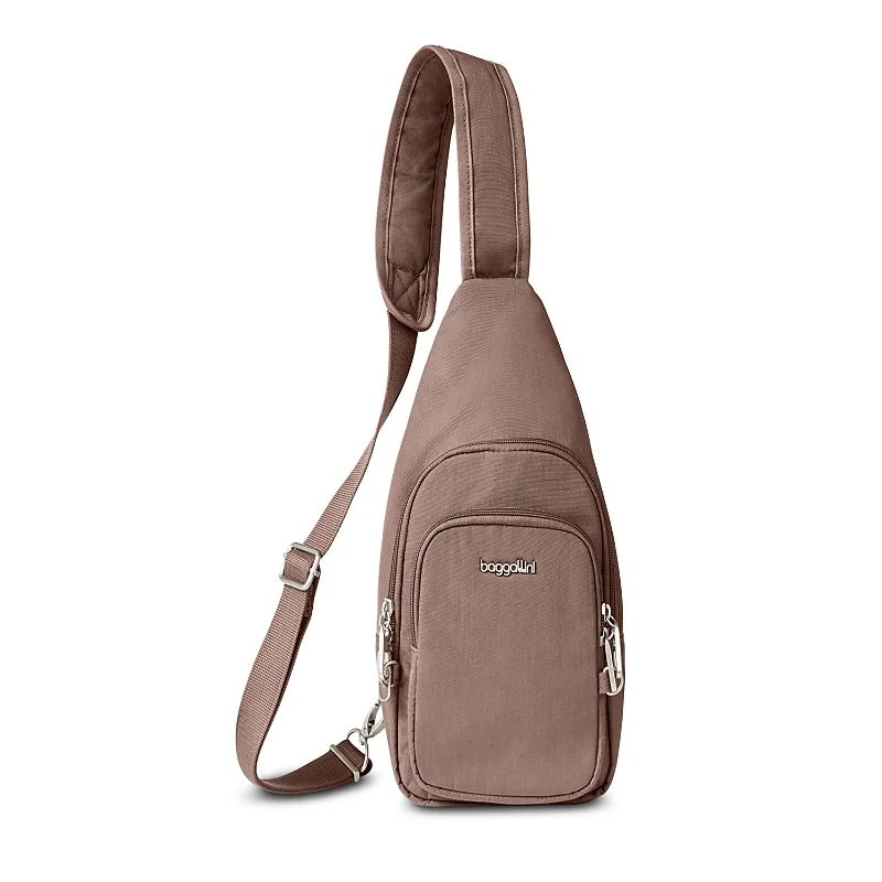 The Travel Smart Edit Securtex Anti Theft Daytripper Sling Bag by Baggallini