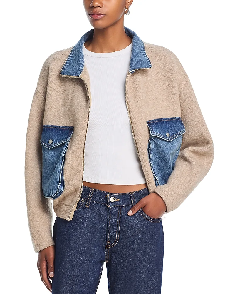 Sweater Bomber Jacket by BLANKNYC