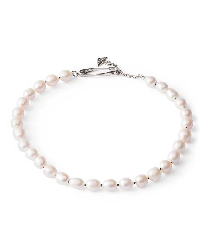 Metal and Pearl Necklace by Prada