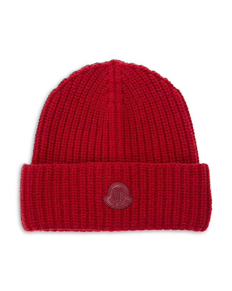 Ribbed Beanie Hat by Moncler