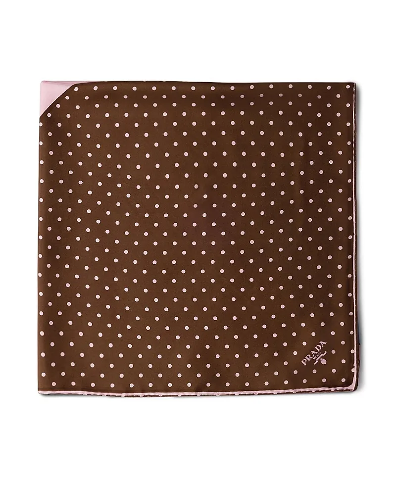 Printed Twill Scarf 90 by Prada