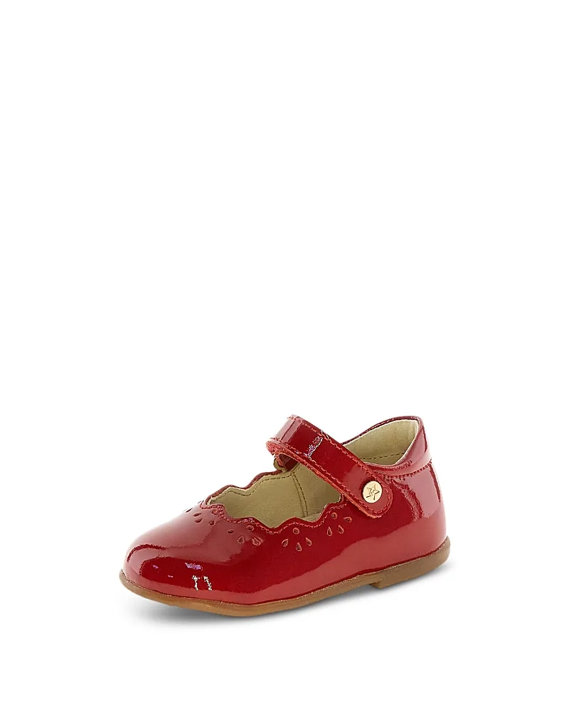 Olya Scalloped Patent Leather Flats by Naturino
