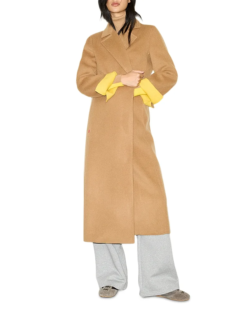Longrundbl Double Faced Wool Long Coat by Max & co.