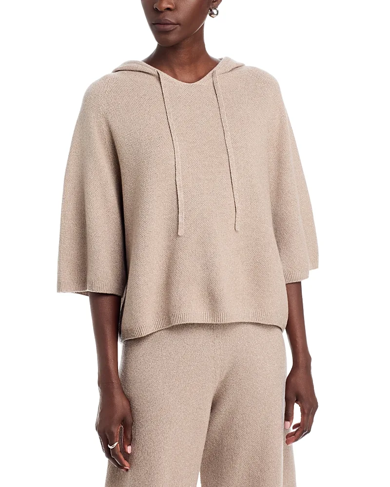Lurex Platinum Hooded Sweater by Fabiana Filippi