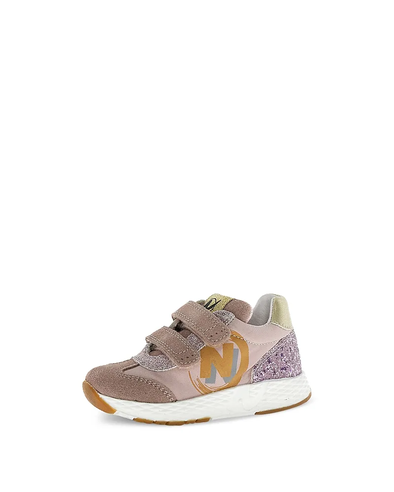 Jesko 2 Vl Glitter Leather Sneakers by Naturino