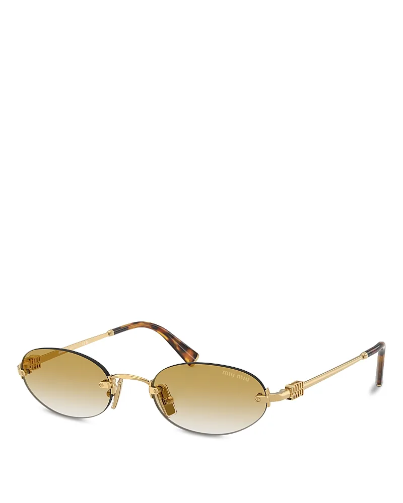 Miu Regarde Oval Sunglasses, 51mm by Miu Miu