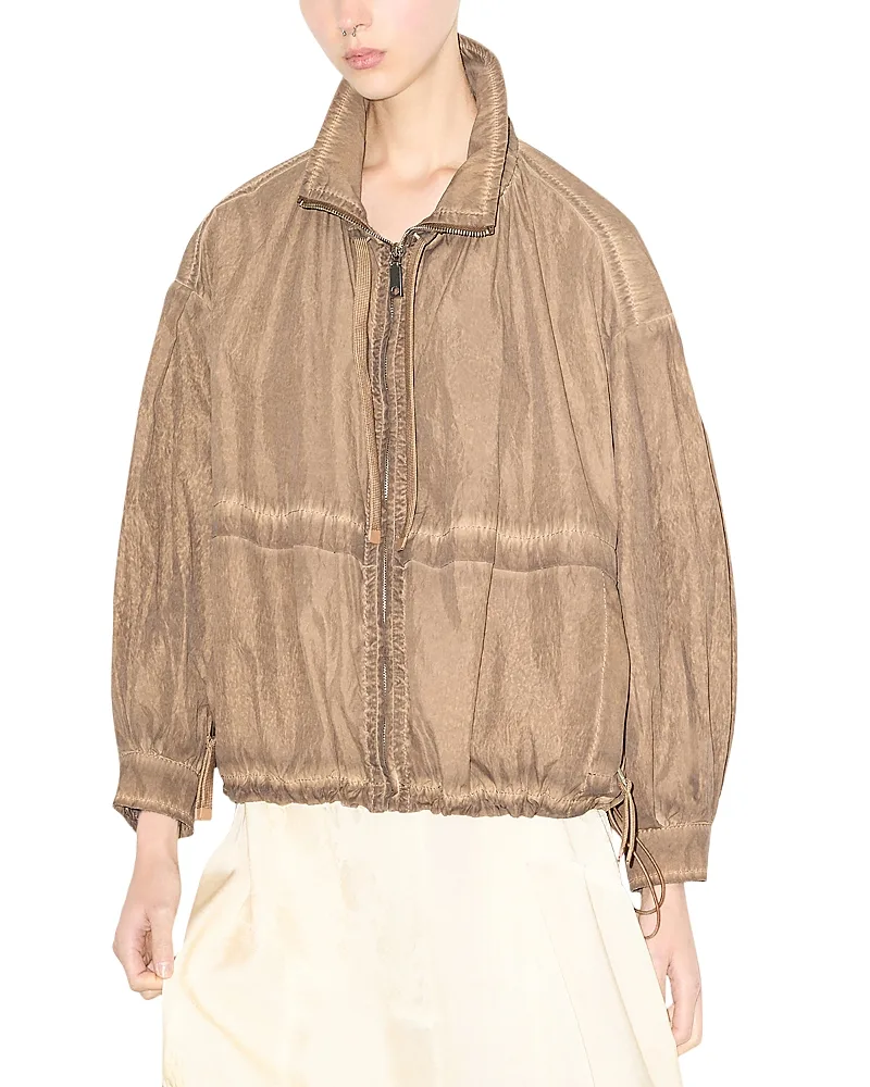 Visiera Nylon Oversized Bomber Jacket