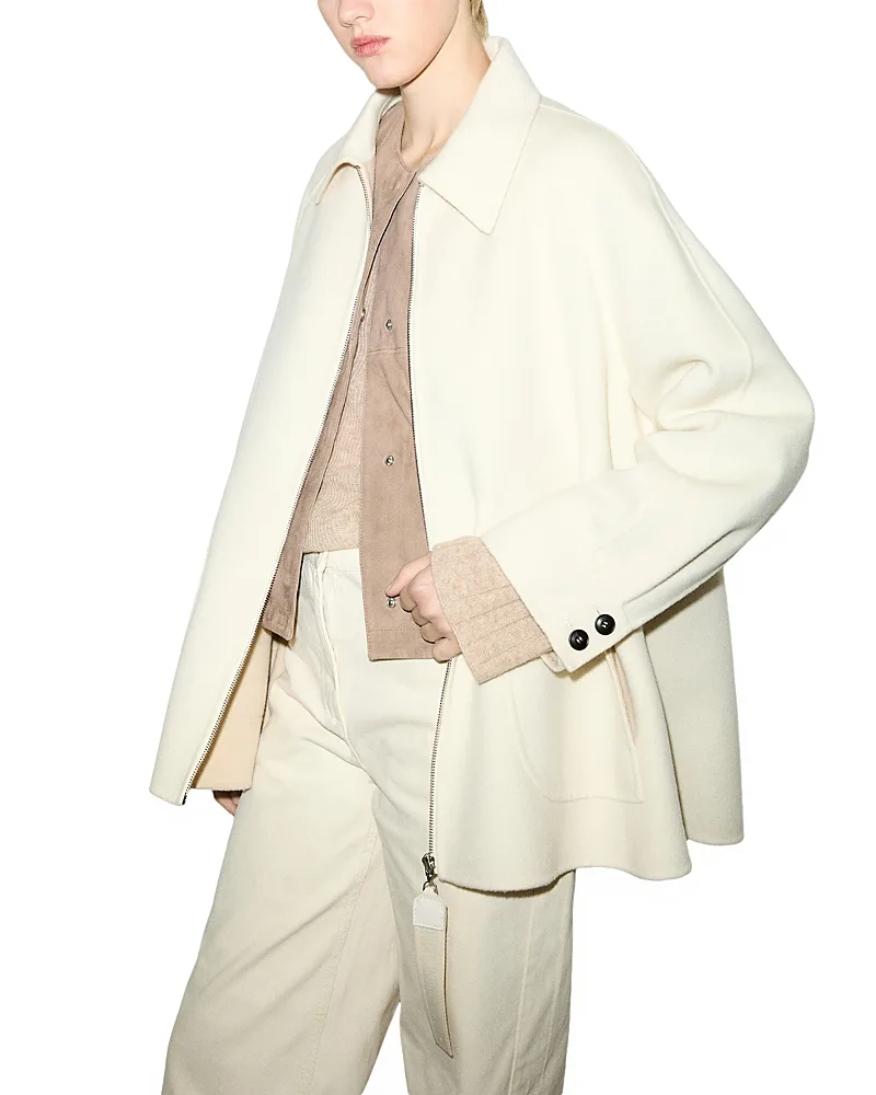 Saggina Double Woven Wool Short Coat by Max & co.