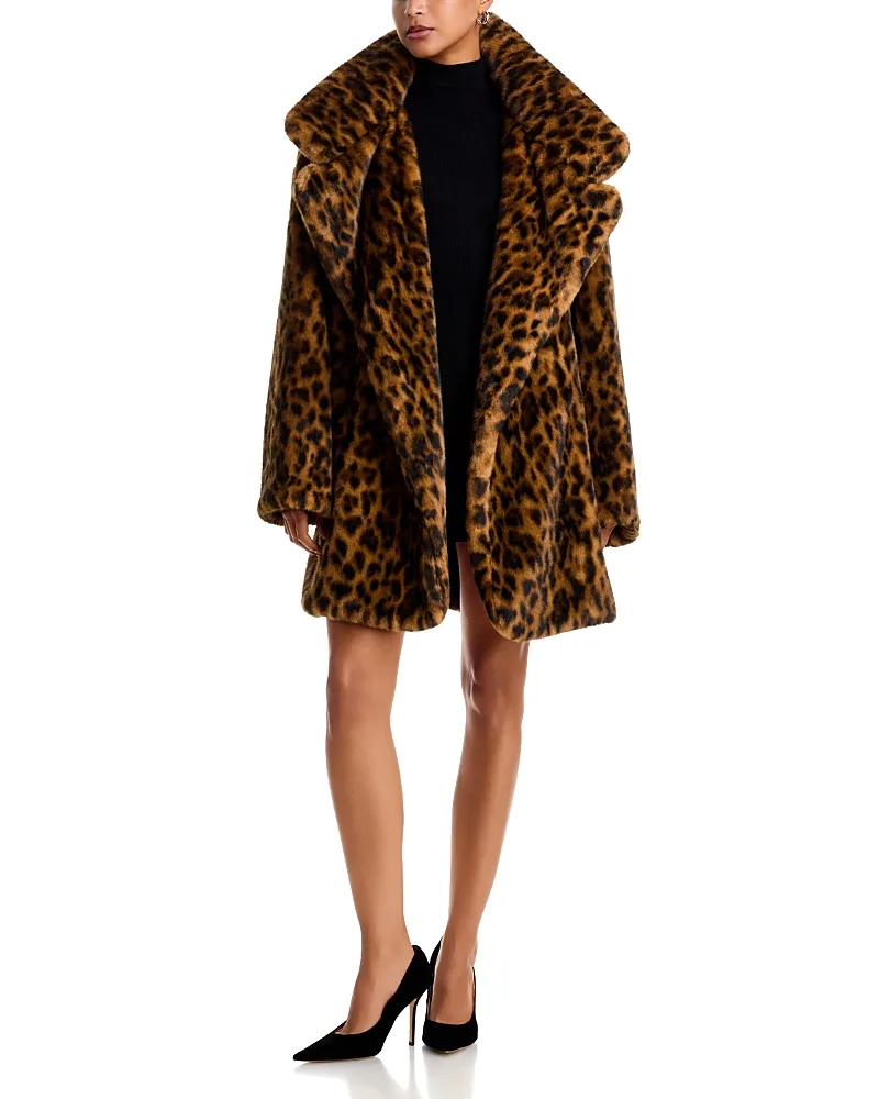Faux Fur Teddy Car Coat by Norma Kamali