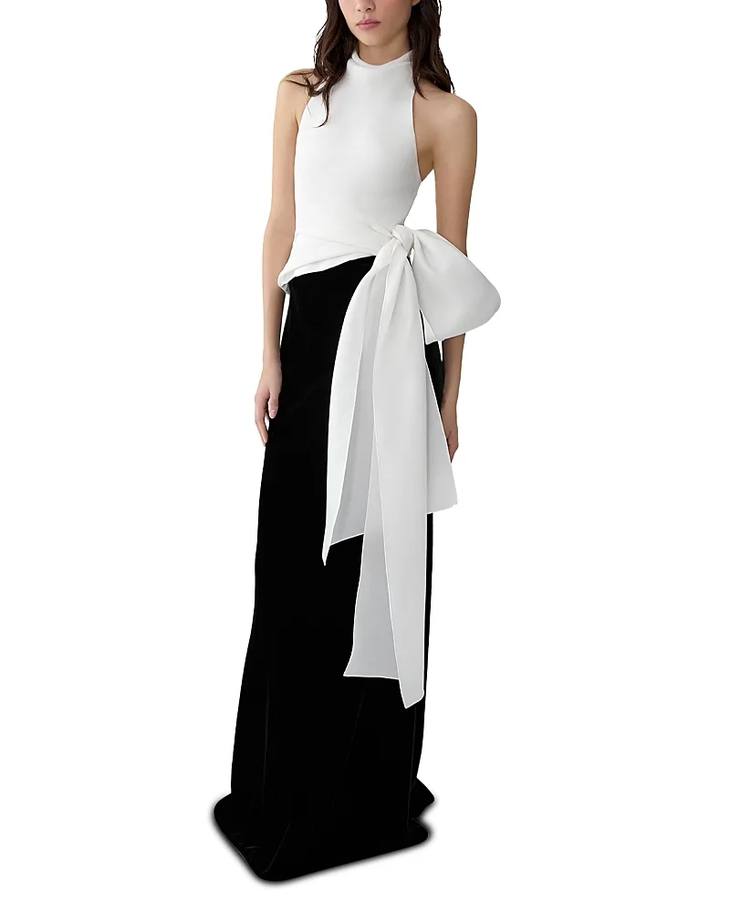 Silk Side Tie Sleeveless Top by Carolina Herrera