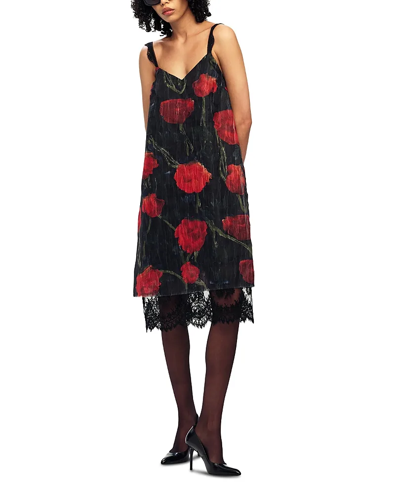 Fondo Floral Slip Dress by Willy Chavarria