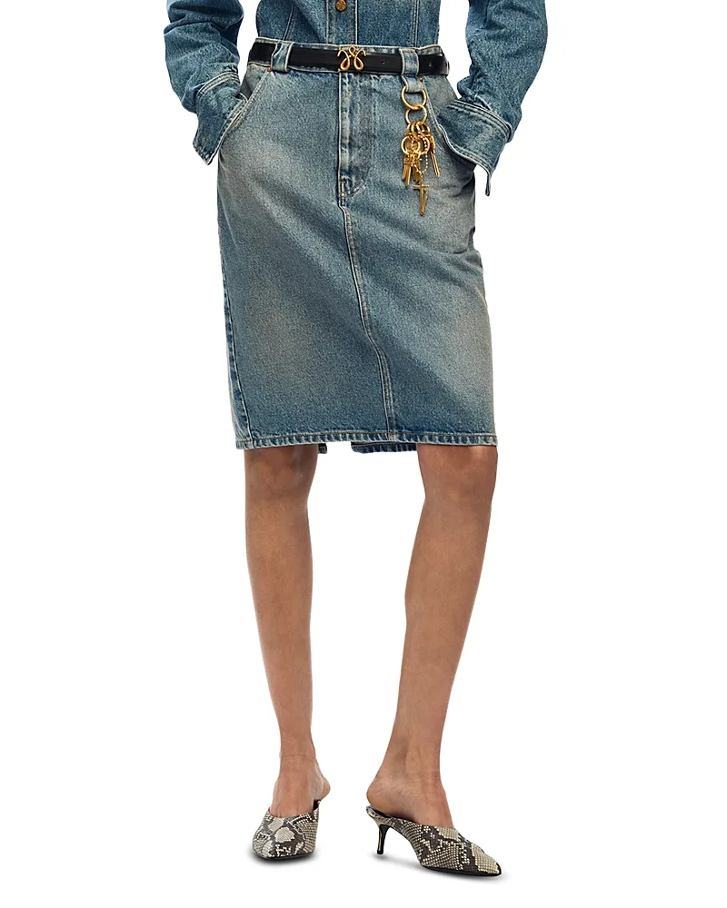 Bad Girl Denim Skirt by Willy Chavarria
