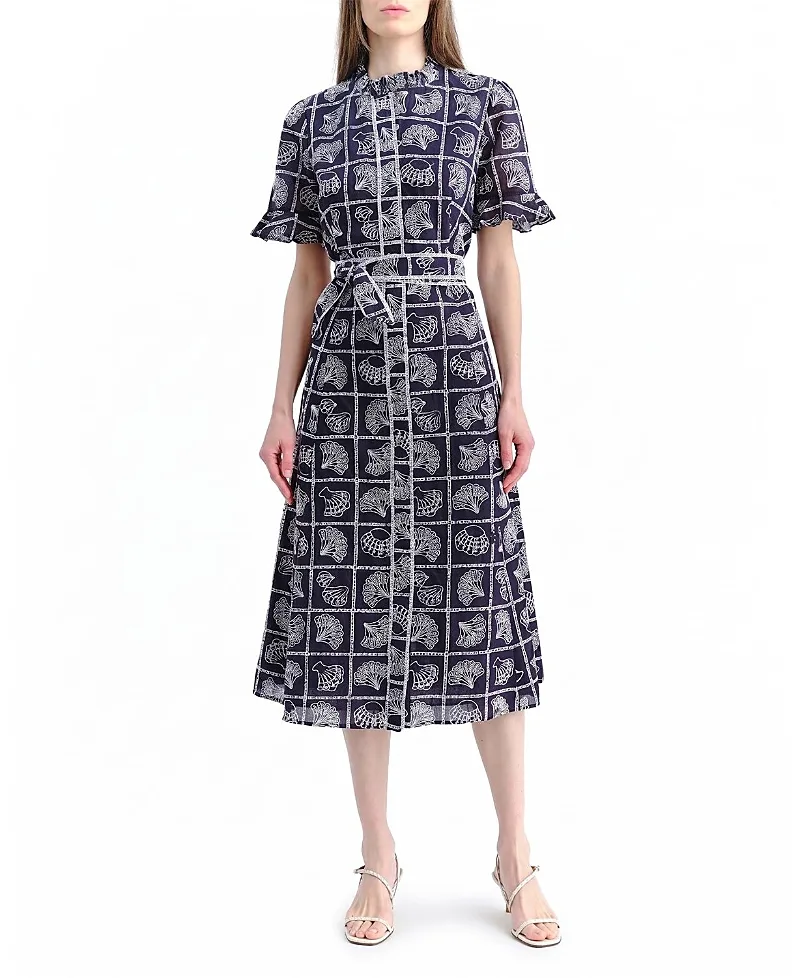 Aria Eyelet Midi Dress by Cartolina