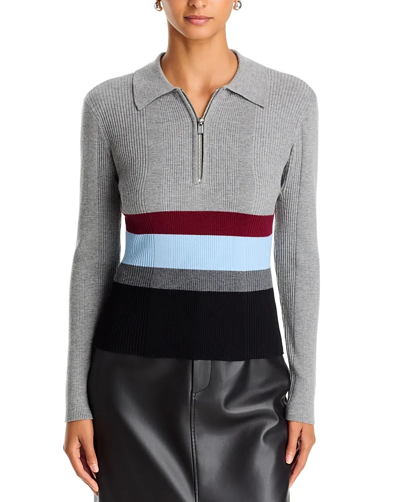 Faye Half Zip Polo Sweater by Toccin