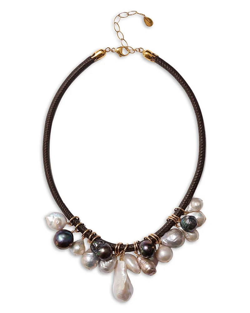 Lea Mixed Freshwater Pearl Collar Necklace, 15-17 by Chan Luu