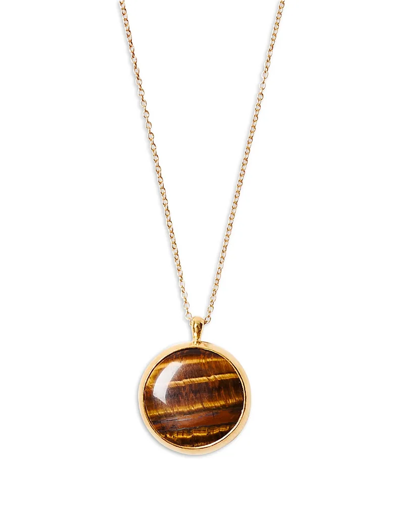 Sardinia Tigers Eye Pendant Necklace, 16-18 by Chan Luu
