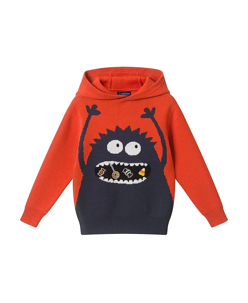 Hooded Halloween Sweater by Andy & Evan