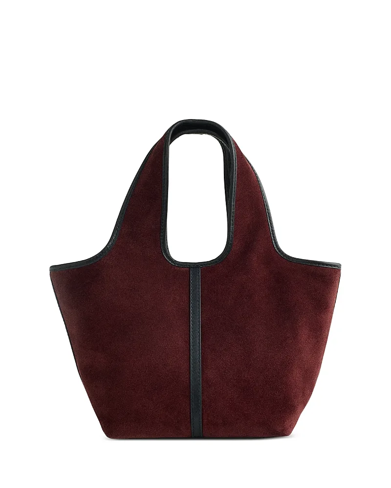 The Ellis Suede & Leather Small Shopper Tote by Madewell