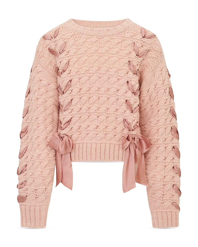 Minetta Tween Wool Blend Pullover Sweater by LoveShackFancy