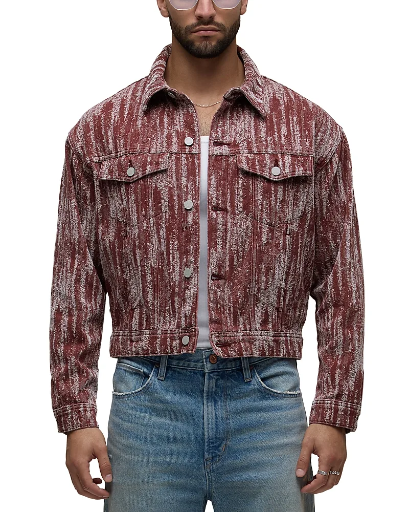 Point Collar Pocket Trucker Jacket by Hudson