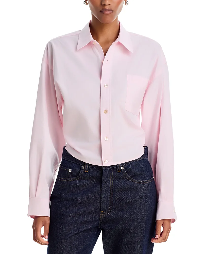 Split Hem Boyfriend Shirt by R13